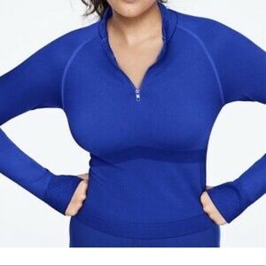 Seamless workout quarter zip